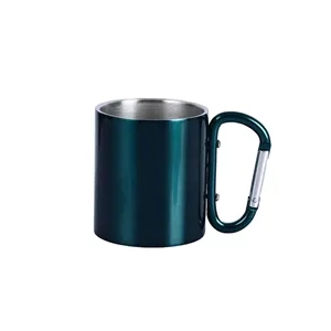 10oz Camping Mug with Carabiner Handle