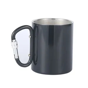 10oz Camping Mug with Carabiner Handle