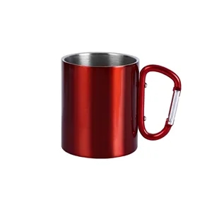 10oz Camping Mug with Carabiner Handle