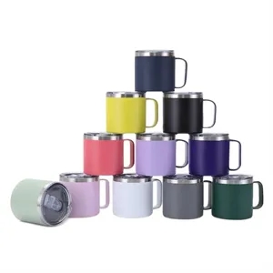 14oz Insulated Coffee Mugs with Handle
