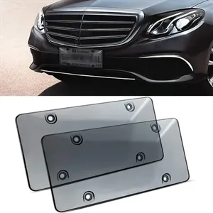 2 Pack Unbreakable License Plate Tinted Cover/Shield