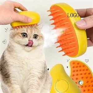 Cat And Dog Pet Hair Steam Brush for Shedding