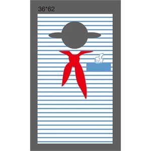 Disposable plastic apron