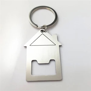 Hot Sale House Design Bottle Opener Keychain