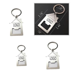 Hot Sale House Design Bottle Opener Keychain