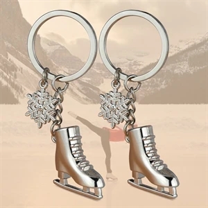 Ice skates keychain