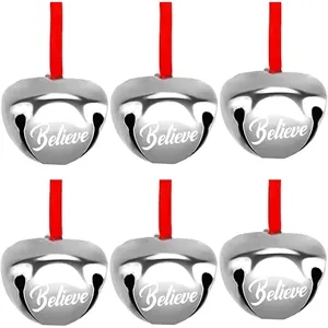 Iron Christmas Bell with Ribbon