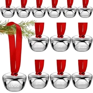 Iron Christmas Bell with Ribbon