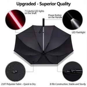 Lighted Shaft LED Light-Up Umbrella