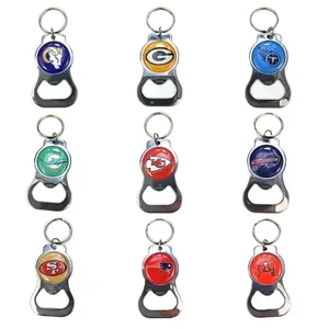 Metal Round Bottle Opener Keychain