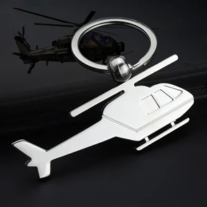 Metal helicopter keyring