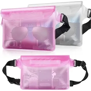 PVC waterproof waist bag outdoor sports pouch beach storage