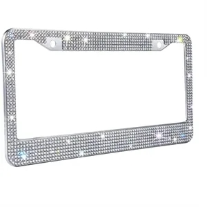 Rhinestone Crystal License Plate Frame