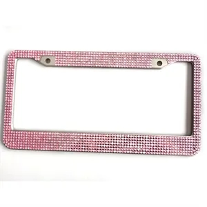 Rhinestone Crystal License Plate Frame