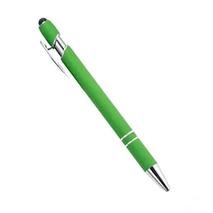 Soft-Touch Aluminum Pen w/ Stylus