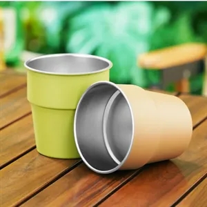 Stackable outdoor stainless steel camping beer cup