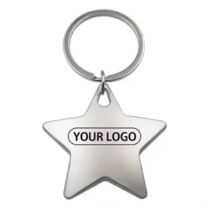 Star shaped gold keychain