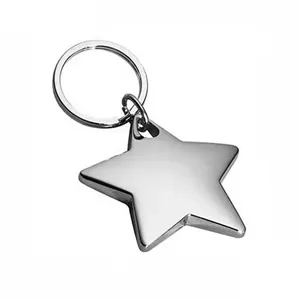 Star shaped gold keychain