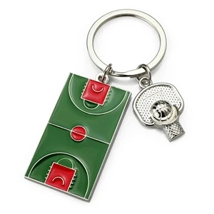 basketball court key ring
