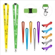 3/4'' Polyester Lanyard w/ Safety Breakaway Badge Holder