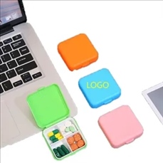 4 Compartments Travel Pill Organizer Case for Pocket