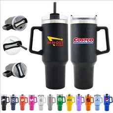 40oz Travel Mug with Handle and Straw 40oz Travel Mug with Handle and Straw