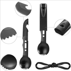 7 in 1 Survival Multifunctional Stainless Steel Spoon