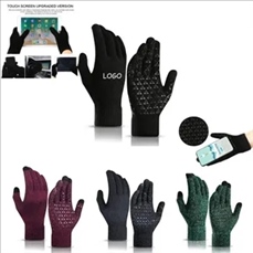 Anti Slip Palm Winter Warm Knit Touchscreen Gloves