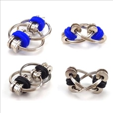 Bike Chain Key Ring Fidget Cube