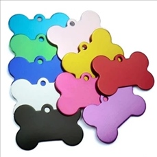 Bone Shaped Aluminum Pet Tag