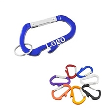 Carabiner with Bottle Opener and Key Ring