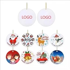 Ceramic Tag Christmas Tree Ornaments