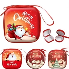Christmas coin purse, portable cartoon small wallet