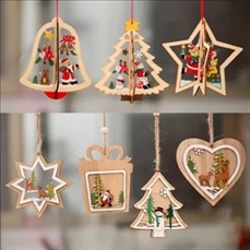 Christmas decorations wooden ornaments store gifts