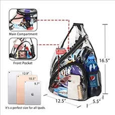 Clear Sling Bag Stadium Approved Clear Sling Bag Stadium Approved