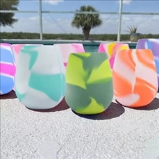 Colorful Silicone Wine Glasses