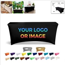 Custom Spandex Tablecloth with Business Logo