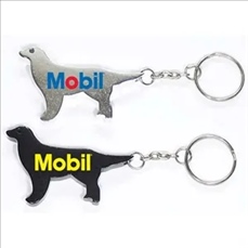 Dog Shape Bottle Opener w/Key Chain