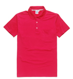 Fashion unisex short sleeve polo with pocket