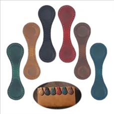 Faux Leather Magnetic  Retro Bookmarks in Multiple Colors