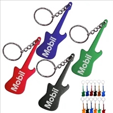 Guitar Shaped Bottle Opener Keychain