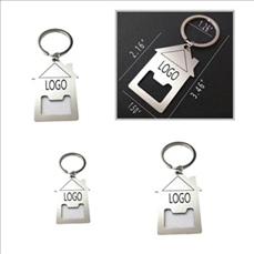 Hot Sale House Design Bottle Opener Keychain