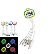 LED 4-in-1 Charging Multi-Cable W/Hook