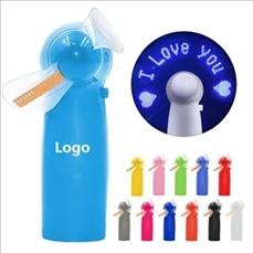 LED Flashing Message Handheld Fan