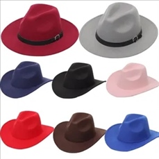 Large brim western cowboy hat for men and women