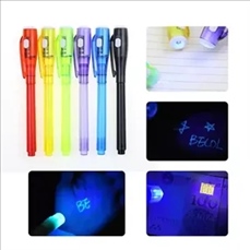 Magic Invisible Ink Plastic Spy Pen With UV Light