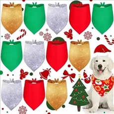 Pets Polyester Triangle Bandanna Collar Scarf