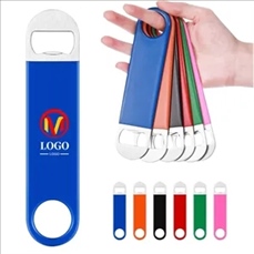 Pocket Vinyl Coated Paddle Bottle Opener