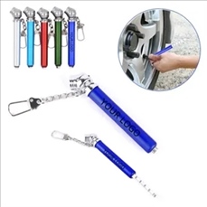Portable Tire Gauge With Key Chain