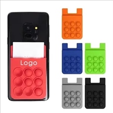 Push Pop Silicone Phone Wallet